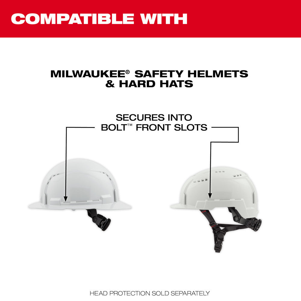 Visière complète avec lentille double couche miroitée à fixer sur un casque de sécurité