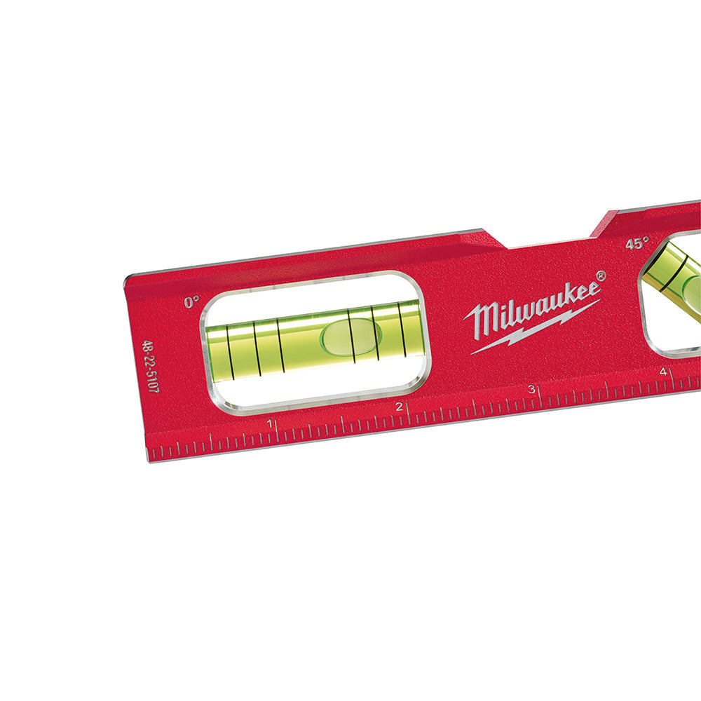 Niveau à bulle magnétique en I de 48 pouces et niveau torpille en billette de 7 pouces – Ensemble combiné