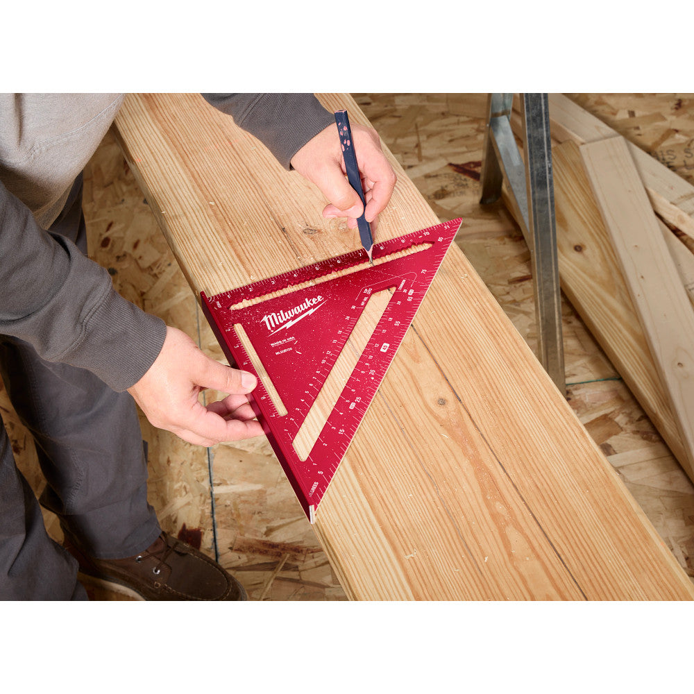 Équerre de charpentier 300 mm avec outil de traçage durable et précis
