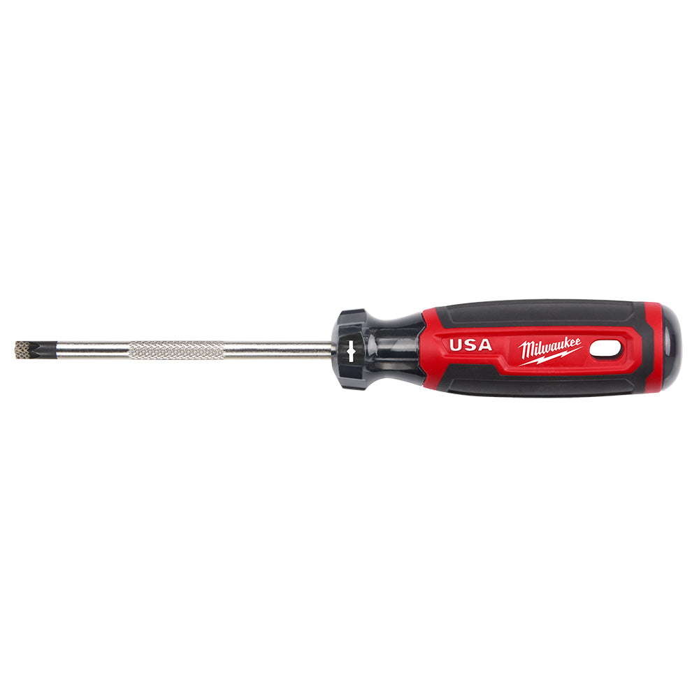 Tournevis à poignée coussinée ECX #2, 4 po, à fente, pointe antidérapante